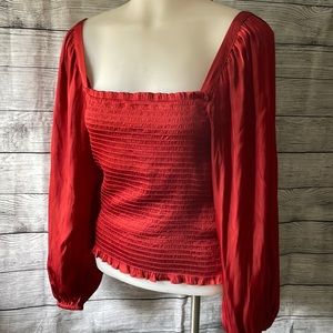 Gorgeous shirred bodice top *NWT*